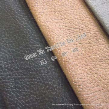 Polyester Embossed Leather Suede Microfiber Fabric for Home Textile